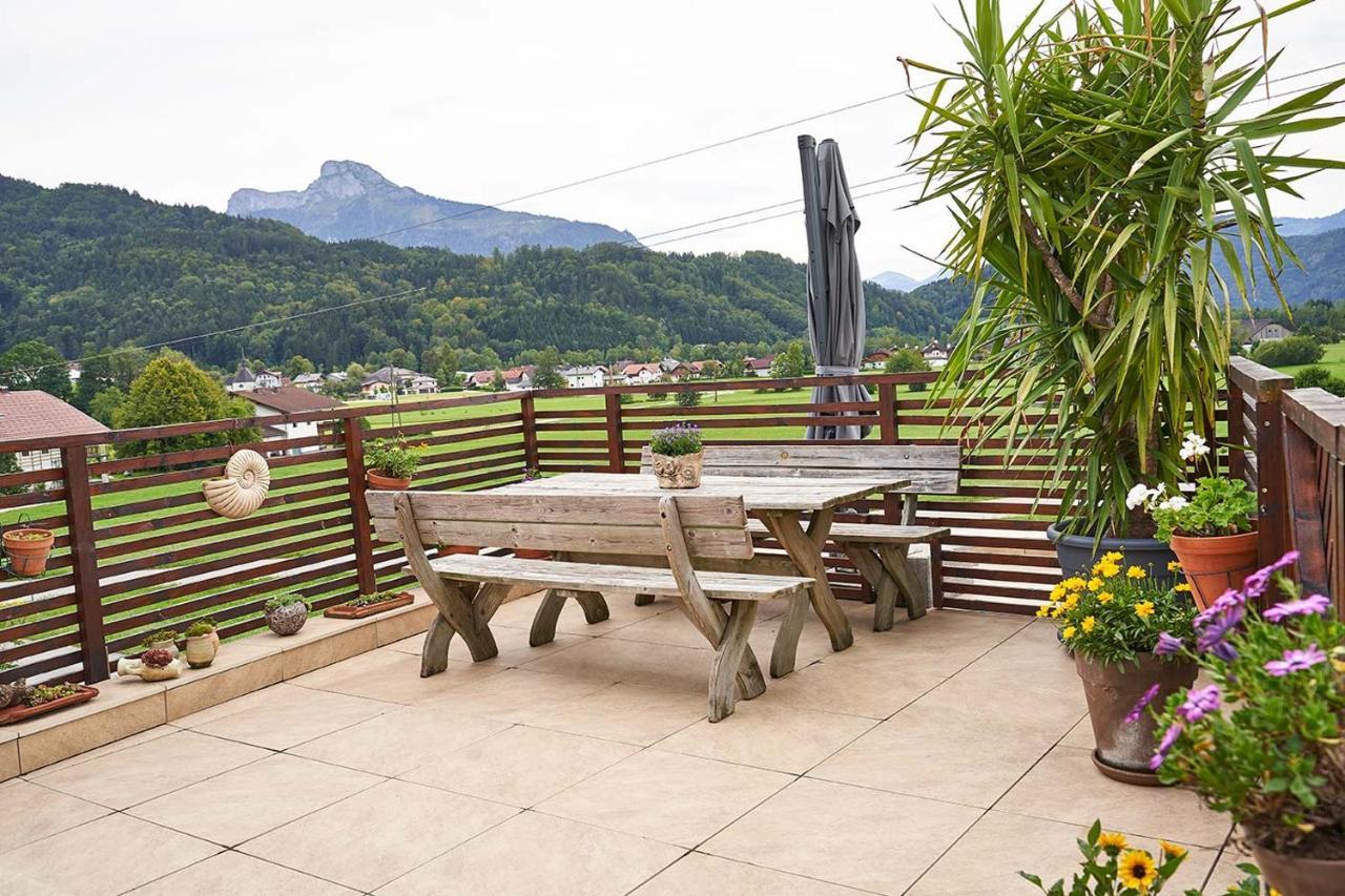 Bergblick Acht Mondsee Innerschwand 외부 사진